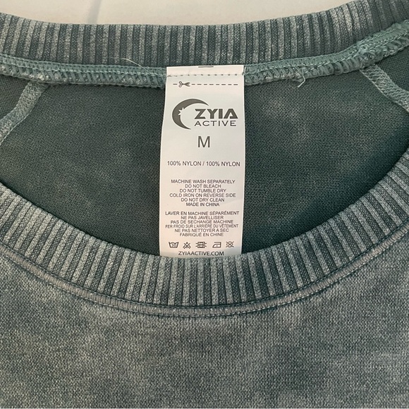 Zyia Sage Green Aurora Seamless T Sz M - Picture 6 of 6